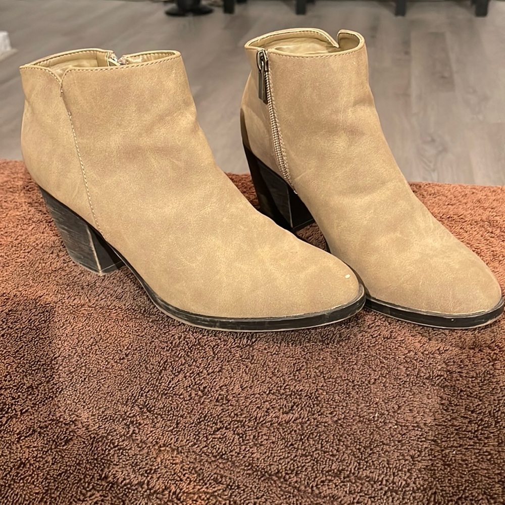 Bamboo Mix Women’s High Heel Ankle Boots